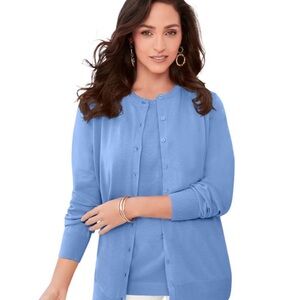 Avenue Light Blue Women's Cardigan